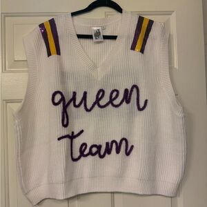 Queen of Sparkles Queen Team Sweater Vest